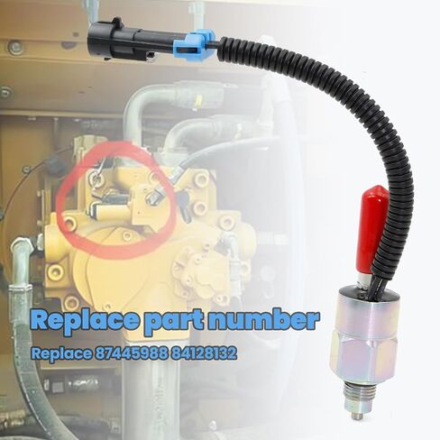 Solenoid Valve Fit For New Holland Loader L180 L185 L190 C185 C190 LT185.B LT190.B LS180.B LS185.B LS190.B Case Loader 410 420 430 435 440 445 450 465 420CT 440CT 445CT 450CT Replace 87445988 84128132 in Saudi Arabia