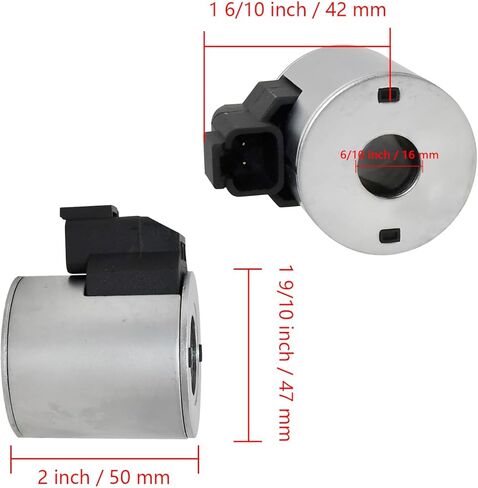 4303712 Solenoid Valve Coil 12V Compatible with Hydraforce Valve Stem Series 10 12 16 38 58, for Deutsch Connector D404-2P 5/8" Hole Replace 70003788 in Saudi Arabia