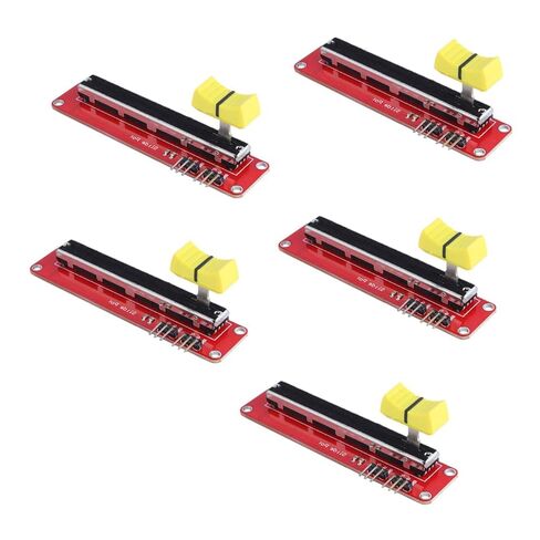 5pcs 10k logarithmic Slide Potentiometer Module - Dual Output for arduino, avr, and Motor Control - Linear Pot and Slide Pot in Saudi Arabia