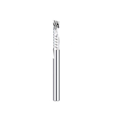 1pcs Solid Carbide Single Flute End Mill Router Bits 1/4 Inch Shank CNC Spiral O Flute Down Cut Router Bit 1Inch Cutting Length Carbide End Mill in Saudi Arabia