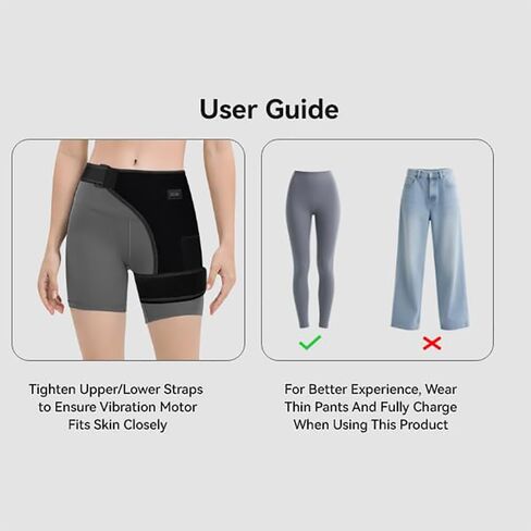 Hip Heating Pad with Massage, Hip Massager for Sciatica & Hip Pain Relief, Portable Electric Heating Pad for Men Women, Hip Support Brace for Sciatic Nerve, Hamstring, Thigh & Hip Bursitis Discomfort in Saudi Arabia