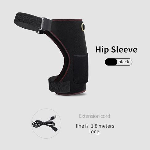 Hip Heating Pad with Massage, Hip Massager for Sciatica & Hip Pain Relief, Portable Electric Heating Pad for Men Women, Hip Support Brace for Sciatic Nerve, Hamstring, Thigh & Hip Bursitis Discomfort in Saudi Arabia