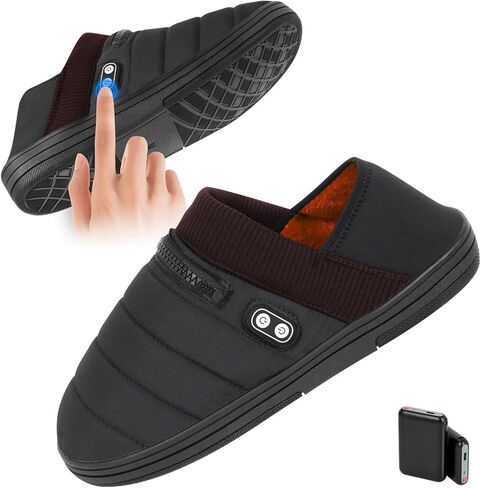 Heated Slippers,BIAL Unisex Electric Heating Pad for Feet,Rechargeable Battery Shoes Heat Foot Warmer Feet Warmer Winter Slippers Cold Weather Slipper for Men Women in Saudi Arabia