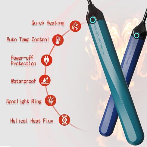 عصا تسخين USB قضيب تسخين قضيب تدفئة 【تسخين سريع للتحكم التلقائي في درجة الحرارة 】 عصا تجفيف عصا دياتوميت لامتصاص الماء مجموعة مكونة من قطعتين in Saudi Arabia