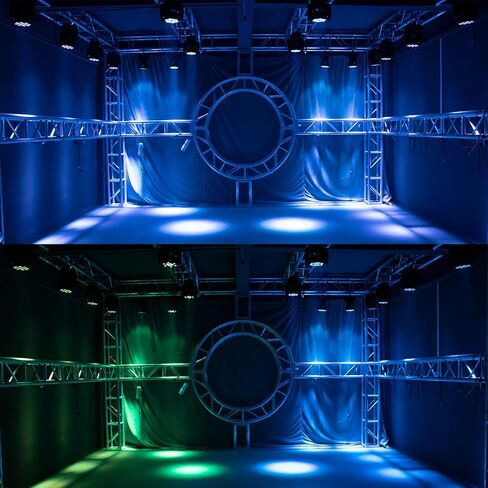 SHEHDS Moving Head Light Wash LED 12x12W RGBW 4in1 DJ Lights Lighting Professional 9/16 Channels DMX512 Sound Activated Strobe Effect Stage Lights for Christmas Events Night Clubs Disco KTV Bar in Kuwait
