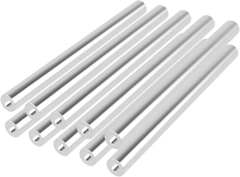 فاصل ألومنيوم 5/8 بوصة OD × 5/16 بوصة معرف × 8 بوصة فاصل دائري طويل غير ملولب بطبقة نهائية سادة، يناسب البراغي مقاس 5/16 بوصة أو M8 بواسطة الفواصل المعدنية عبر الإنترنت (عبوتان) in Kuwait