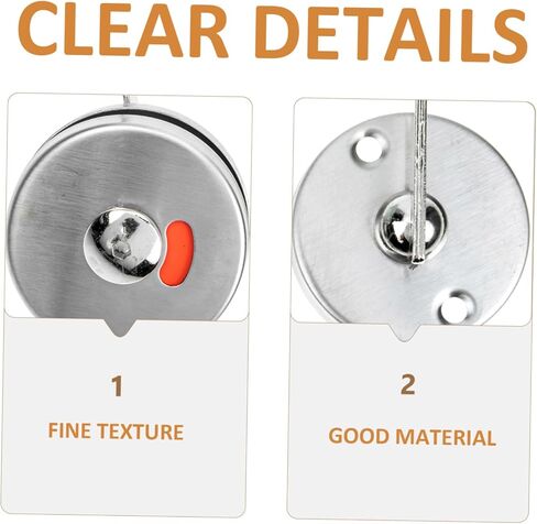 Veemoon Public Toilet Indicator Lock with Privacy Indicators Sturdy Metal Design Easy Installation for Washroom Doors 1 Set in Saudi Arabia