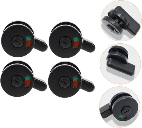 Balacoo 4pcs Privacy Indicator Door Lock Set for Public Restroom Stalls Vacant Occupied Lock Indicator for Bathroom Partitions in Saudi Arabia