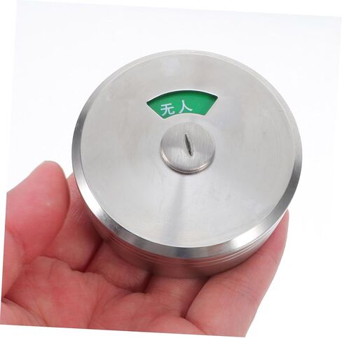 TEHAUX Stainless Steel Bathroom Indicator Lock Vacant Occupied Privacy Handle Latch for Public Restroom Doors Toilet Partition Lock with Engaged Status for Enhanced Security in Saudi Arabia