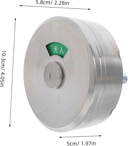 TEHAUX Stainless Steel Bathroom Indicator Lock Vacant Occupied Privacy Handle Latch for Public Restroom Doors Toilet Partition Lock with Engaged Status for Enhanced Security in Saudi Arabia