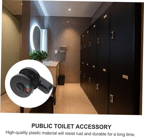 Veemoon 5pcs Toilet Lock Open Close Indicator Rotatable Handle Material for Gyms Spas Schools Libraries in Saudi Arabia