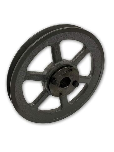 Single Groove 8.25" Cast Iron Electric Motor" H" Pulley/Sheave, Bushing Included, for 5/8" Top Width B/5L/BK/5LK Section V Belt, 1 Groove Pulley (1" Shaft / 1.00 Bore, BK85H) in Saudi Arabia