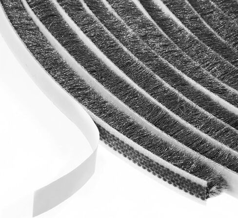 33Ft Weather Stripping Window Door Seal Strip for Door Frame Adhesive Noise Reduction Window Inserts Pile Weather Stripping Weatherstrip Felt Tape 0.35x0.35in Soundproofing for Doors in Saudi Arabia