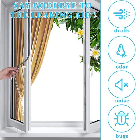 33Ft Weather Stripping Window Door Seal Strip for Door Frame Adhesive Noise Reduction Window Inserts Pile Weather Stripping Weatherstrip Felt Tape 0.35x0.35in Soundproofing for Doors in Saudi Arabia