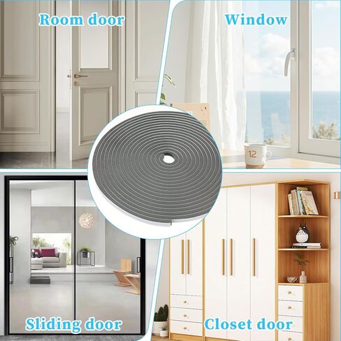 33Ft Weather Stripping Window Door Seal Strip for Door Frame Adhesive Noise Reduction Window Inserts Pile Weather Stripping Weatherstrip Felt Tape 0.35x0.35in Soundproofing for Doors in Saudi Arabia
