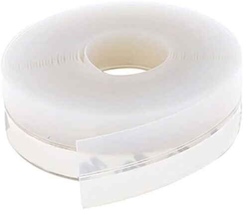 1 Roll 25mm Semi Transparent Color 5-Meter Silicone Door and Window Sealing Strip, Glass Door Windproof and Self-Adhesive Adhesive, Multifunctional Bottom Strip in Saudi Arabia