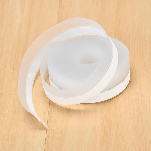 1 Roll 25mm Semi Transparent Color 5-Meter Silicone Door and Window Sealing Strip, Glass Door Windproof and Self-Adhesive Adhesive, Multifunctional Bottom Strip in Saudi Arabia
