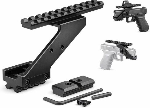 Gotical Combo of 2 - Pistol Hand Guns Picatinny Rail Mount Accessories with Micro Red Dot Sight in Saudi Arabia