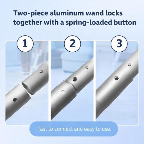 14″ EZ Glide Floor Tool with 2 Piece S Wand Replacement for ProTeam and Hoover C2401 Backpack Vacuums — fits Super Coach Pro and Shoulder Vac Pro, Replaces # 101446 in Kuwait