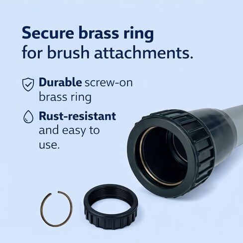 14″ EZ Glide Floor Tool with 2 Piece S Wand Replacement for ProTeam and Hoover C2401 Backpack Vacuums — fits Super Coach Pro and Shoulder Vac Pro, Replaces # 101446 in Kuwait