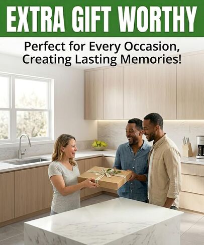 Greener Chef Luxury Bamboo Cutting Board (Extra Large) with Vertical Grain Strength Technology - Non Toxic, Spacious and Lightweight 18" XL Chopping Board Gift - Replacements for Life in Saudi Arabia