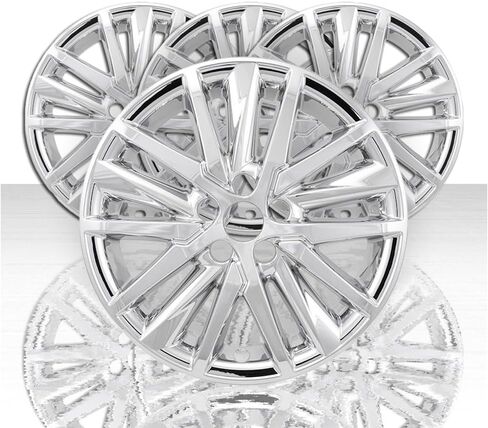 Set of 4 18" 15 Spoke Snap-On Wheel Skins for Toyota Camry SE 2021-2025 - Gloss Black in Kuwait