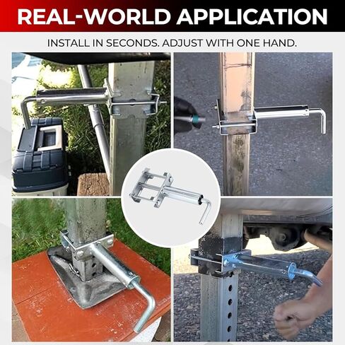 RV Fifth Wheel Landing Gear Quick Release Pull Pins, 2 Pack Spring-Loaded 3/8" Pin Fits 7/16" Hole, Bolt-On Installation, Replace OEM #308287, Zinc Plated in Kuwait