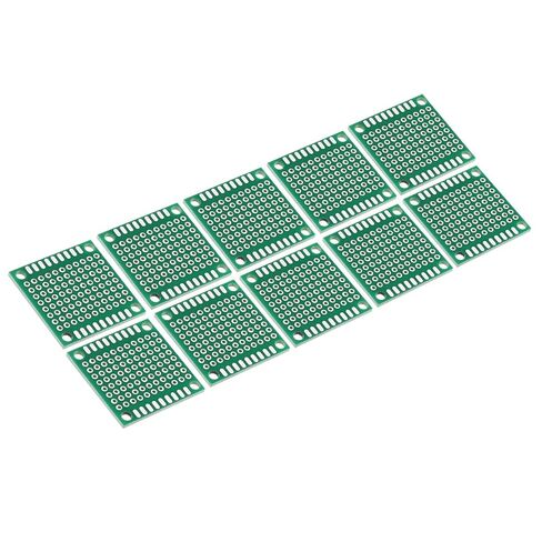 Generic 1.2 بوصة × 1.2 بوصة دائرة لوحة PCB، 24 قطعة من لوحات لحام نموذج أولي من جانب واحد من أجل لحام DIY ولوحات دوائر المشروع الإلكترونية، لوح تجارب قابل للحام، أخضر in Saudi Arabia