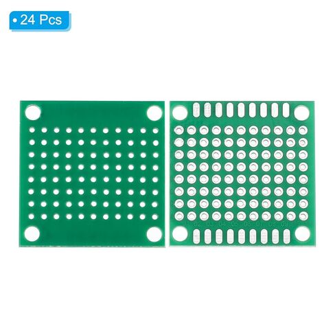 Generic 1.2 بوصة × 1.2 بوصة دائرة لوحة PCB، 24 قطعة من لوحات لحام نموذج أولي من جانب واحد من أجل لحام DIY ولوحات دوائر المشروع الإلكترونية، لوح تجارب قابل للحام، أخضر in Saudi Arabia