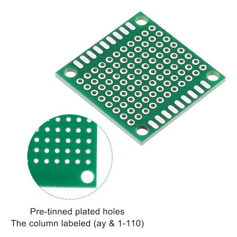Generic 1.2 بوصة × 1.2 بوصة دائرة لوحة PCB، 24 قطعة من لوحات لحام نموذج أولي من جانب واحد من أجل لحام DIY ولوحات دوائر المشروع الإلكترونية، لوح تجارب قابل للحام، أخضر in Saudi Arabia