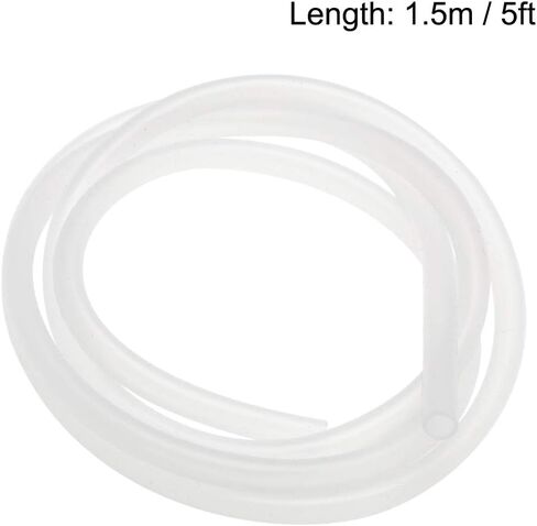 Silicone Tubing, 9/32"(7mm) ID x 3/8"(9mm) OD 5ft Rubber Tube Air Hose Water Pipe for Pump Transfer Translucent in Saudi Arabia
