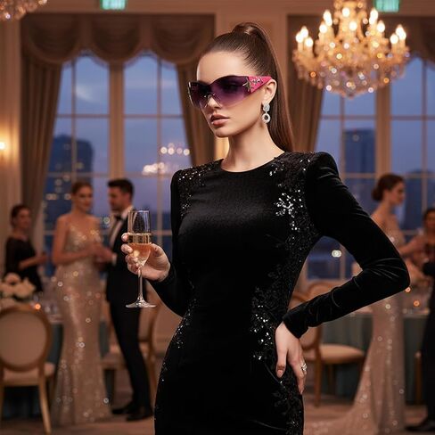 طقم مكون من زوجين مع خيارات أنماط متعددة، نظارات شمسية Y2K، نظارات شمسية على شكل نجمة، نظارات عصرية بتصميم نجمة بخمس نقاط، عدسات حماية من الأشعة فوق البنفسجية، إطار من البولي كربونات خفيف الوزن للاستخدام اليومي والأنشطة الخارجية in Kuwait