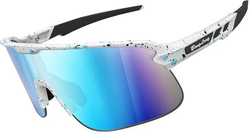 BangLong Sports Sunglasses - UV Protection TR90 Frame Cycling Glasses for Running Driving Fishing Baseball Bike in Kuwait