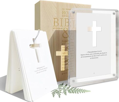 52 Classic Bible Verse Cards – Desktop Placement Daily Devotional Prayer Journal Scripture Cards, Christian Gifts for Church Members, Religious Blessing Gifts for Men and Women in Saudi Arabia