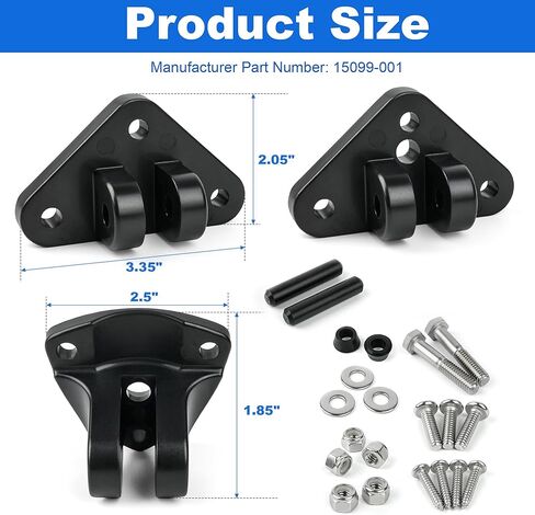 Actuator MOUNTING Bracket 15099-001 Replacement Kit 15099-001, Black in Saudi Arabia