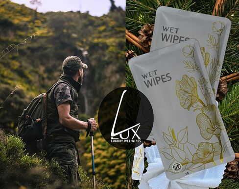 – Extra Thick Microfiber Body Wipes (20 Count) | Individually Wrapped, Unscented | Cleansing Wipes for Gym, Golf, Travel & Sensitive Skin in Kuwait