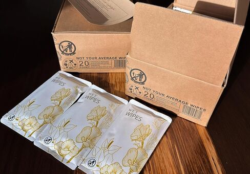 – Extra Thick Microfiber Body Wipes (20 Count) | Individually Wrapped, Unscented | Cleansing Wipes for Gym, Golf, Travel & Sensitive Skin in Kuwait