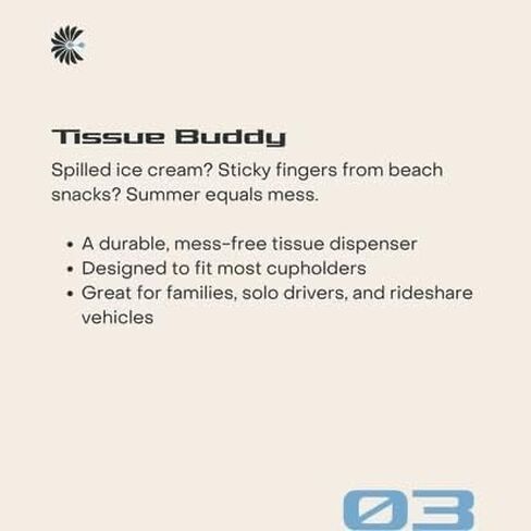 مناديل حامل أكواب السيارة المصنوعة من الخيزران من كوبهولد بادي، علبة مناديل السيارة القابلة لإعادة الملء بثلاث طبقات، خالية من البلاستيك وغير سامة، تناسب معظم حاملات أكواب السيارات، صديقة للبيئة، عبوة من 4 قطع in Kuwait