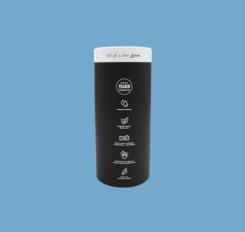 مناديل حامل أكواب السيارة المصنوعة من الخيزران من كوبهولد بادي، علبة مناديل السيارة القابلة لإعادة الملء بثلاث طبقات، خالية من البلاستيك وغير سامة، تناسب معظم حاملات أكواب السيارات، صديقة للبيئة، عبوة من 4 قطع in Kuwait