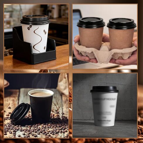 100 قطعة من أغطية أكواب القهوة، أغطية قبة سوداء مقاس 90 مم لأكواب القهوة 10،12،16، 20، 22 أونصة، أغطية أكواب بلاستيكية للاستعمال مرة واحدة للأكواب الورقية، أغطية قبة للمشروبات الساخنة والباردة in Kuwait