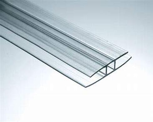 Pack of 2 H Connector Clear 48'' Long 10mm 3/8 Thickness for LEXAN - Polycarbonate TWINWALL Sheets/BILLION RESOURCES in Saudi Arabia