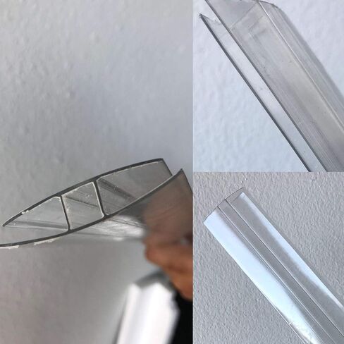Pack of 2 H Connector Clear 48'' Long 10mm 3/8 Thickness for LEXAN - Polycarbonate TWINWALL Sheets/BILLION RESOURCES in Saudi Arabia