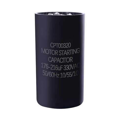 CPT00320 Capacitor 176-216 MFD 330V AC | Compatible with Trane & American Standard Units, Heat Pump and HVAC Systems | Round Dual Run Circular Motor Capacitor in Kuwait