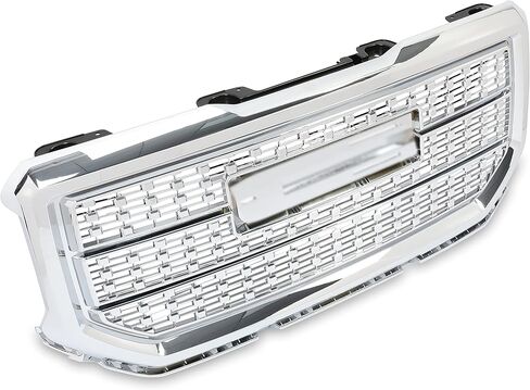 Front Grille Compatible with 2016-2018 GMC Sierra 1500 Base/SLE/SLT/Denali/All Terrain Models, Black Hood Mesh Grille in Saudi Arabia