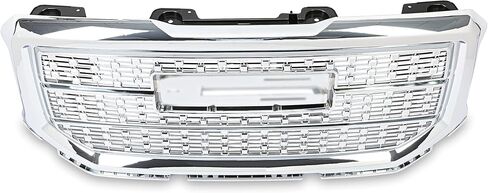 Front Grille Compatible with 2016-2018 GMC Sierra 1500 Base/SLE/SLT/Denali/All Terrain Models, Black Hood Mesh Grille in Saudi Arabia
