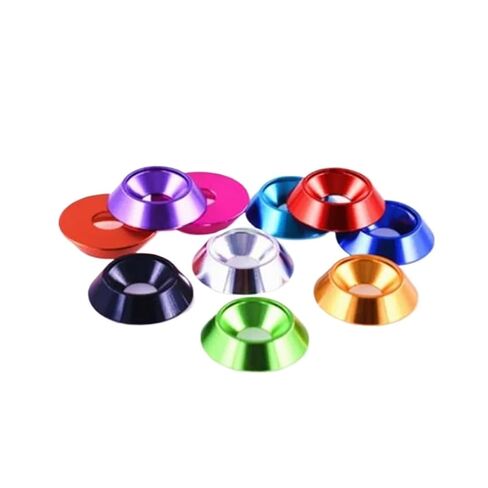 5-10pcs M3 M4 M5 M6 M8 Aluminum Colorful Large Countersunk Umbrella Head Washer Gasket(M6 10PCS,Red Color) in Saudi Arabia
