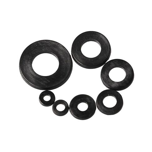 364Pcs Metric M2 M2.5 M3 M4 M5 M6 M8 Black Nylon Rubber Flat Ring Plain Repair Washer Furniture Gasket Assortment Kit in Saudi Arabia