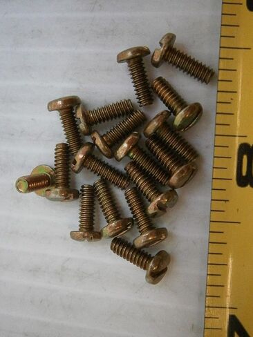 New Pack of 4-40 5/16 Slot pan Head Machine Screw Steel zinc Yellow lot of 100#1389 Multi-Purpose Comprehensive Hardware Fastener Assortment Kit WnyNEH05703 in Saudi Arabia