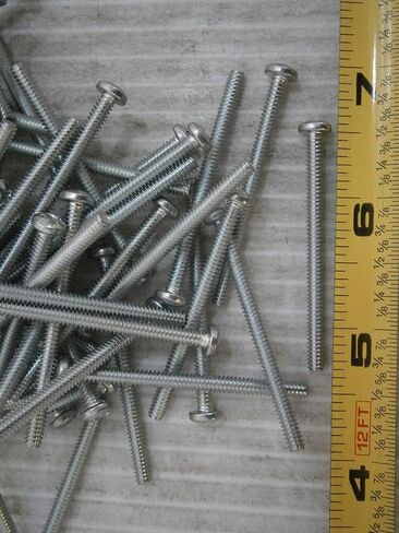 New Pack of Machine Screws 6/32 x 1-7/8 Phillips Pan Head Steel Zinc Plated lot of 49#418 Multi-Purpose Comprehensive Hardware Fastener Assortment Kit WnyNEH03840 in Saudi Arabia