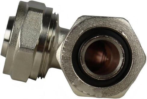 M8067 Compressed Air Piping Elbow - for Max Line Rapid Air airpipe system connection - 90-degree elbow fitting Replacement - 3/4" 175 PSI Silver Solid Brass Double O-Ring Seal - Air Compressor Parts in Saudi Arabia